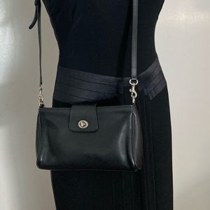 Coach Black Leather Crossbody Bag